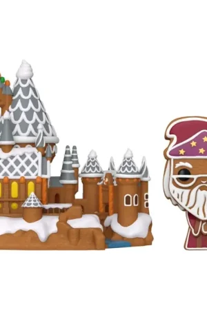 Harry Potter POP! Town Vinyl figurine Dumbledore & Hogwarts 9 cm Pop figur Korting
