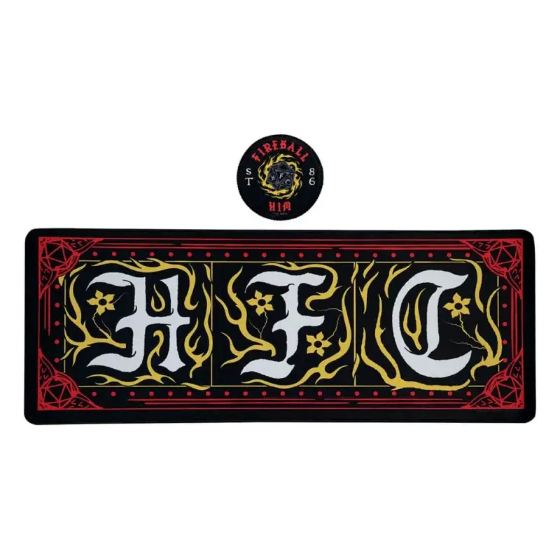 Direct Verzonden Stranger Things Hellfire Club Coaster & Coated Desk Pad Set
