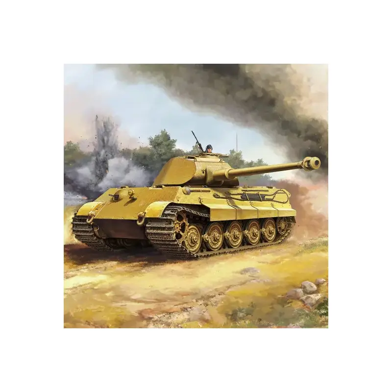 Plastic model of Pz.Kpfw.VI Sd.Kfz. 182 Tiger II (Porsche Early prod) 1:16 Schaalmodel Fabrieksprijs