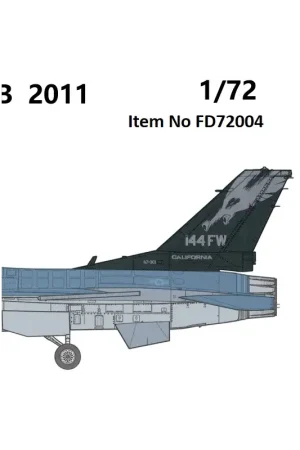 F-16C California ANG Sacramento Mather AFB 2011' Decal Bestseller
