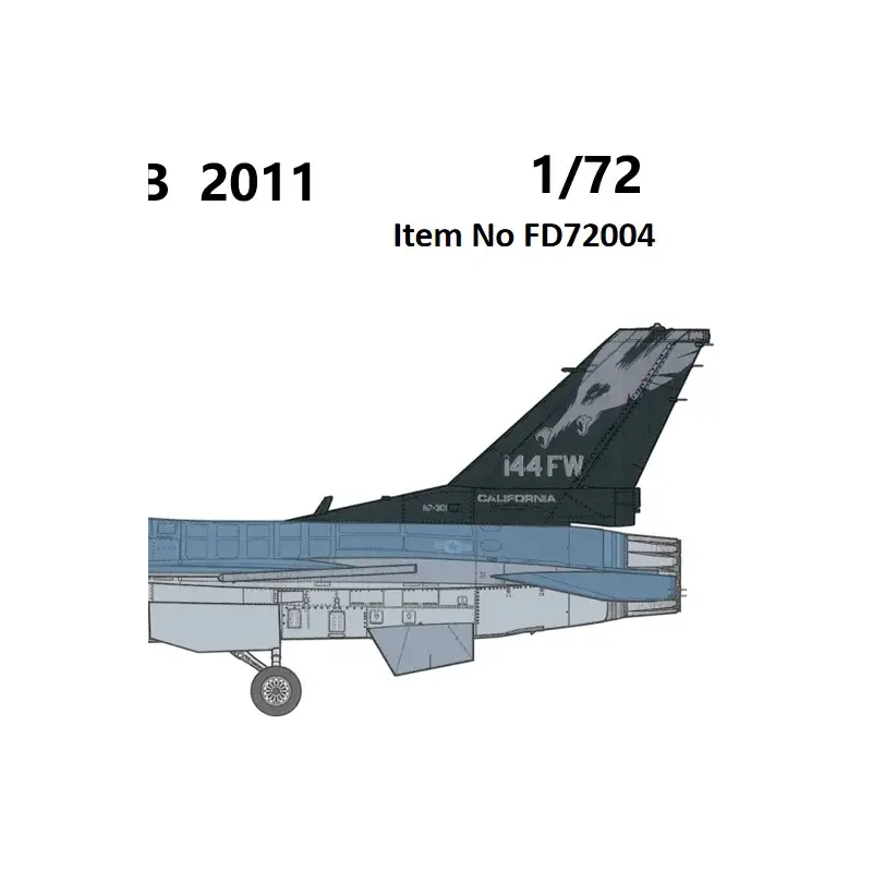 F-16C California ANG Sacramento Mather AFB 2011' Decal Bestseller