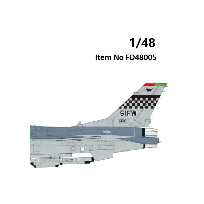 F-16C 51st FW Osan Air Base 2024 Decal Snelle Levering