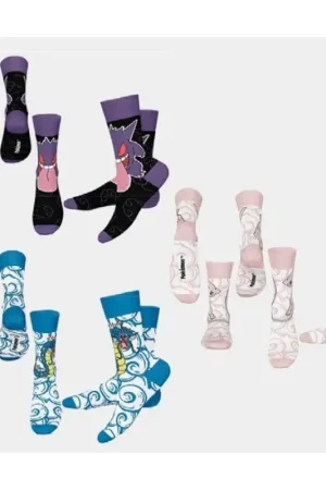 POKEMON - Crew - Pack of 3 pairs of socks (T43-46) Goedkoop