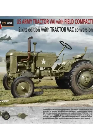 Goedkoop THUNDER MODEL: 1/72; US Case VAI Tractor 2 kits edition + Le Tourneau Compaction Roller and VAC conversion