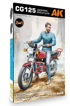 Voordeelprijs Ak interactive: 1/35; cg125 japanese motorcycle Schaalmodel