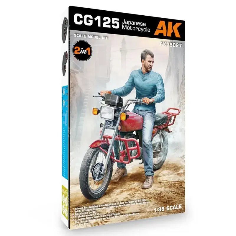 Voordeelprijs Ak interactive: 1/35; cg125 japanese motorcycle Schaalmodel