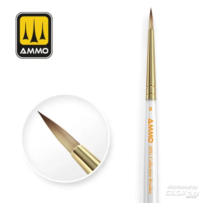 AMMO MIG Collection Brushes Conical Ø2 Pincetten Veilige Betaling
