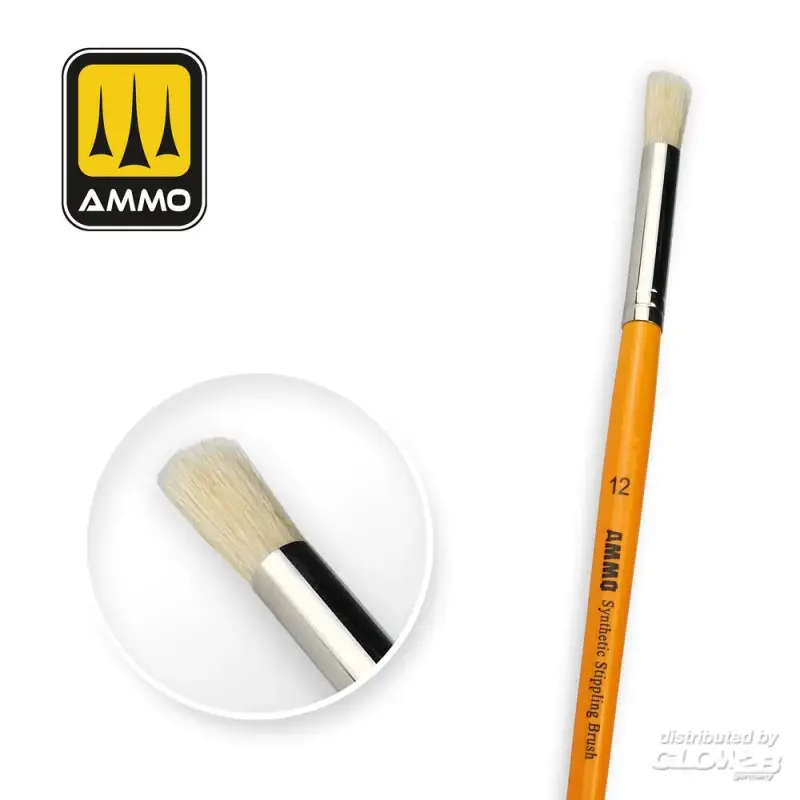 Aanbieding 12 Synthetic Stippling Brush Pincetten