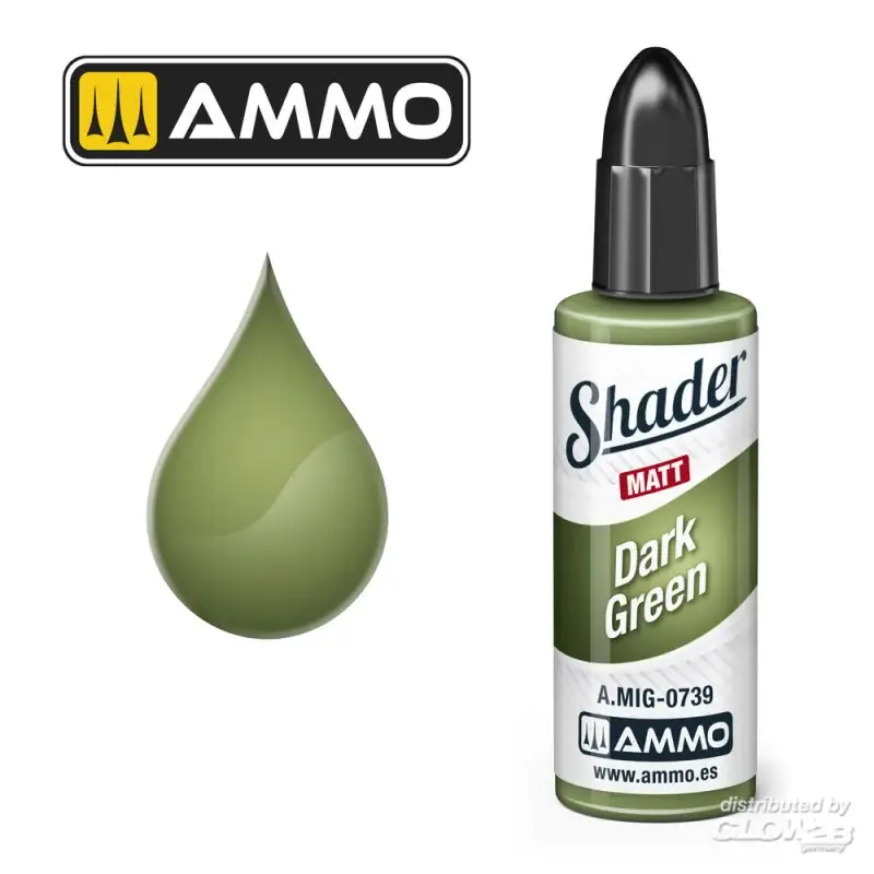 MATT SHADER Dark Green Acrylverf Express Levering