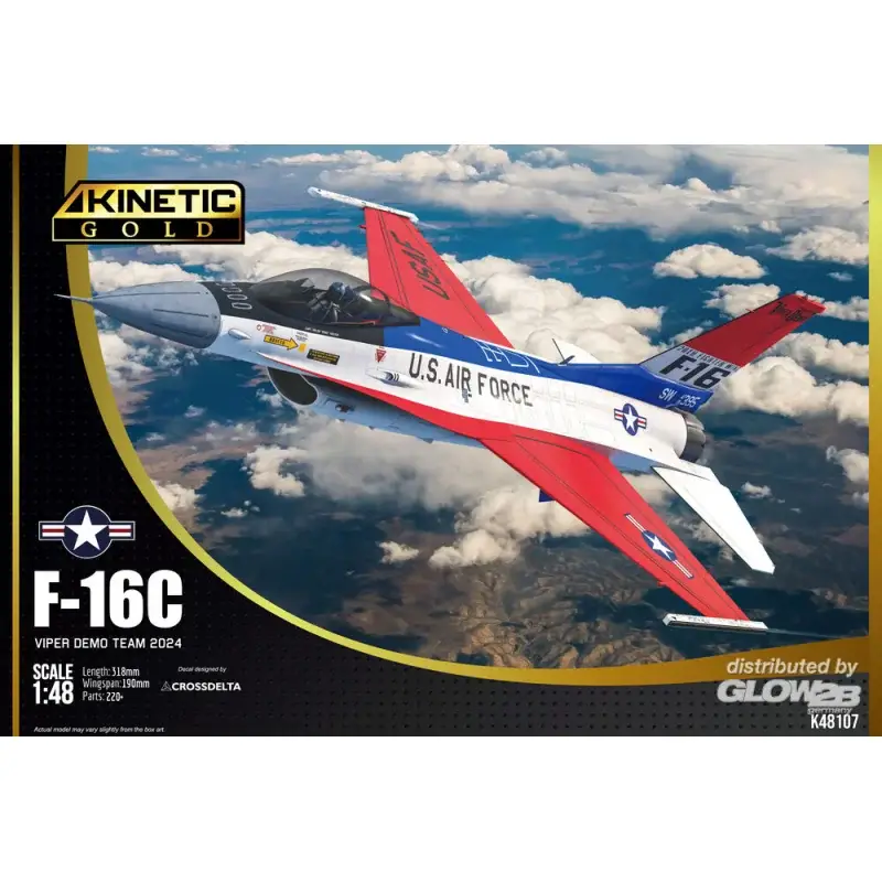 F-16c usaf viper demo, 2024 Schaalmodel Hete Deal