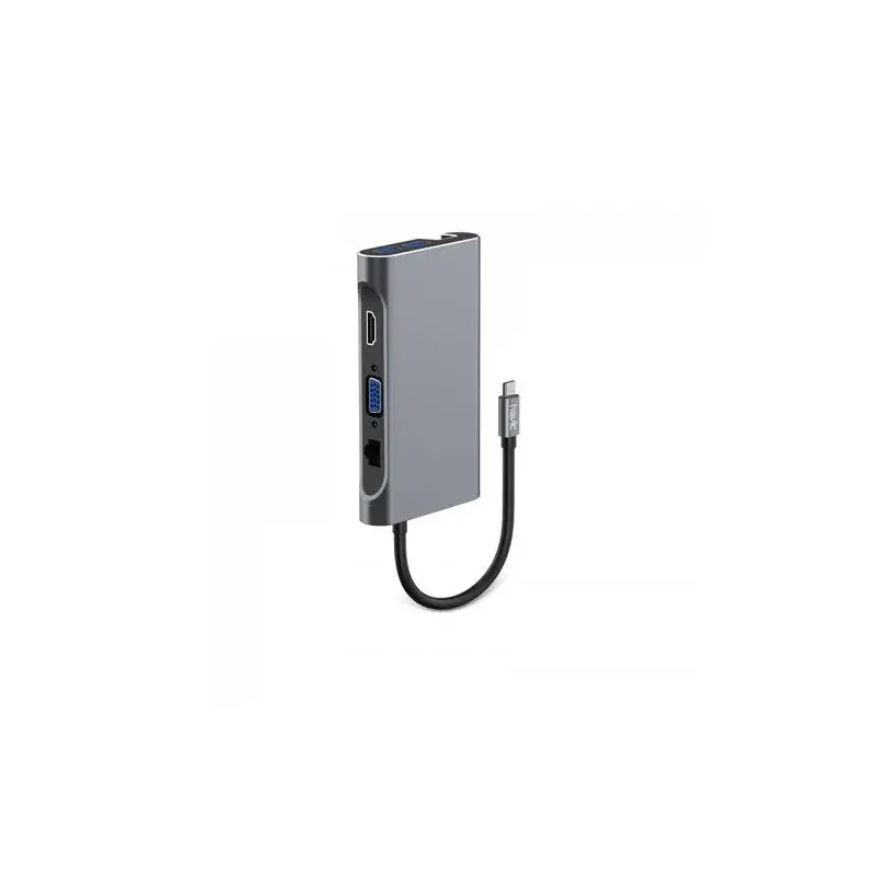 Koopje HAVIT Silver 3in1 Type C HUB Adapter