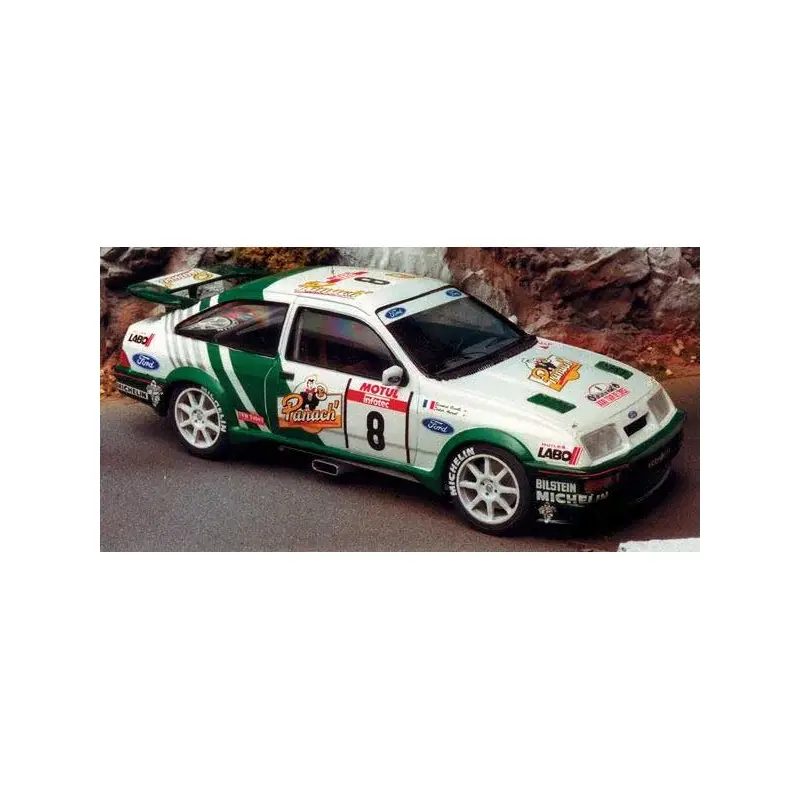 Gratis Retour Ford sierra gr a tour de corse 1988 auriol panach Miniatuur