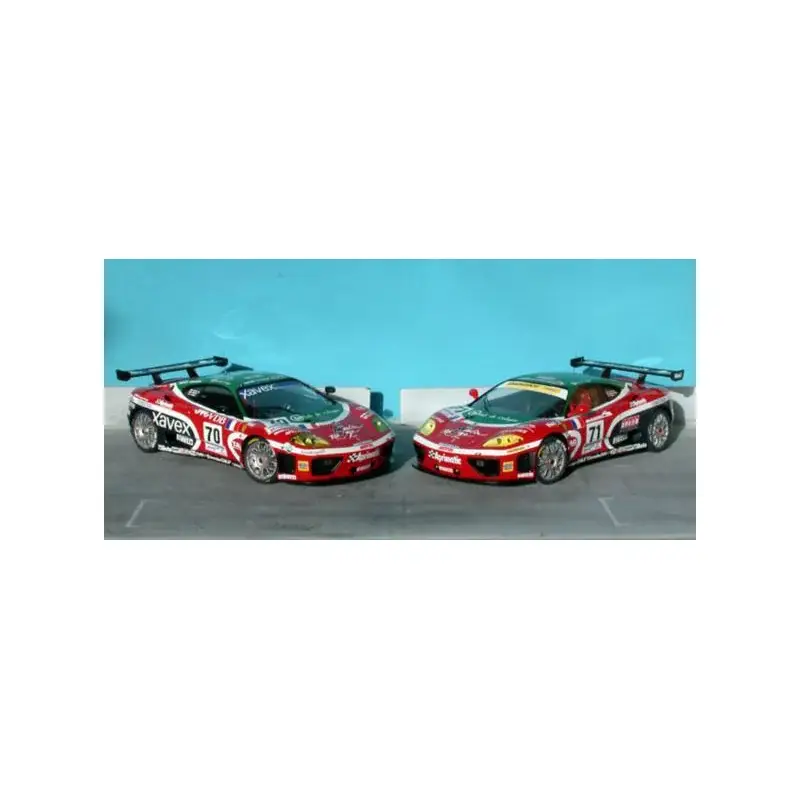 Ferrari 360le mans 2002 jmb body wheels spoiler pe part Miniatuur Meest Verkocht