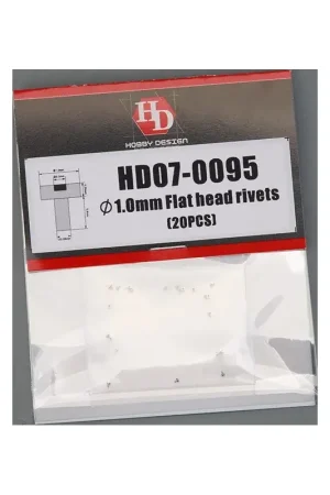 Premium 1.0mm flat head rivets