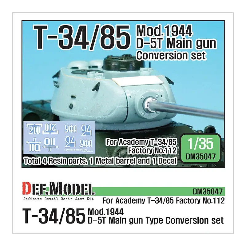 T-34/85 d-5t turret conversion set late Shop Nu