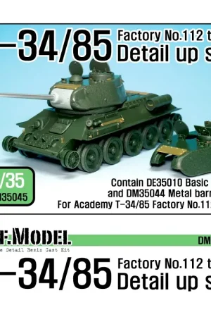 Alleen Vandaag T-34/85 factory no.112 detail up