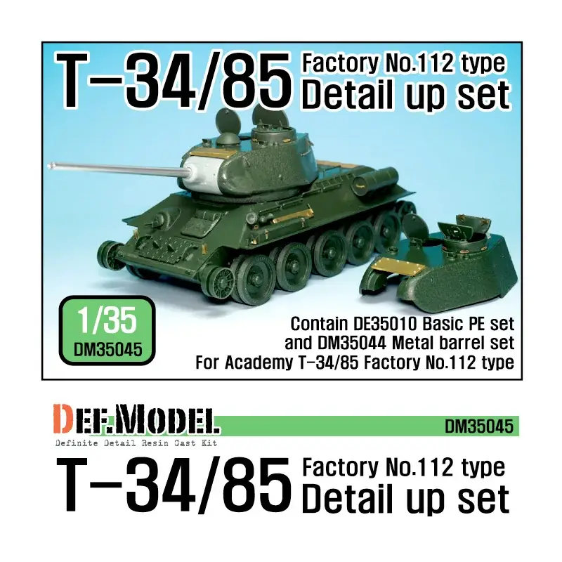Alleen Vandaag T-34/85 factory no.112 detail up