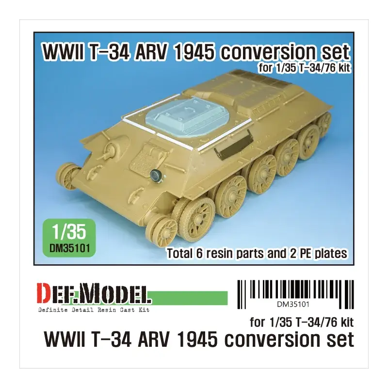 Beperkte Voorraad Wwii soviet t-34 arv 1945 conversion set