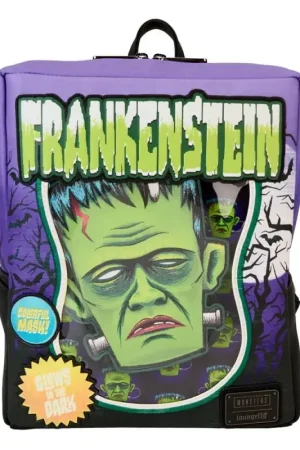 Universal Monsters by Loungefly backpack Mini Frankenstein Neon Mask Tas Speciale Aanbieding