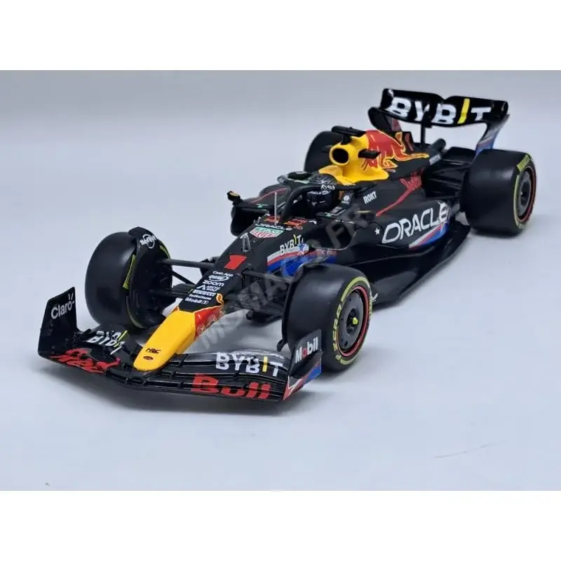 Nu Kopen Red bull f1 rb19 team oracle red bull racing 1 max verstappen grand prix austin 2023 1er (packaging premium avec casque)