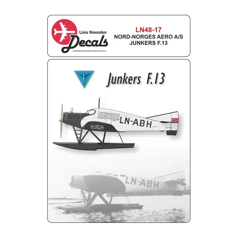 Shop Nu Nord-Norges Aero Junkers F.13 with masks for fuselage Decal