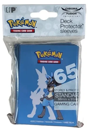 Uitverkoop Pokemon Ultrapro Lucario Deck Protector Sleeves Pack of 65pcs