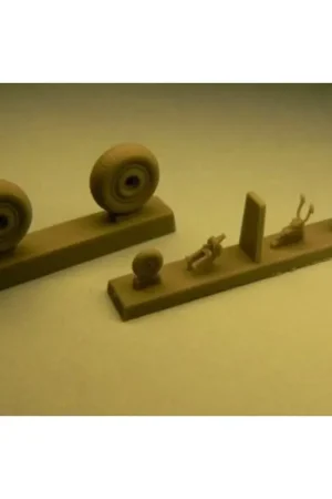 Must-Have Hawker Hurricane Mk.II main wheels and optional tail wheels (for all Plastic)