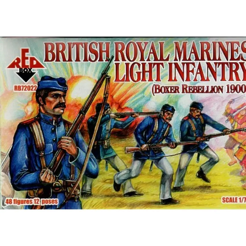 Gratis Retour British Royal Marines Light Infantry (Boxer Rebellion 1900) 48 figures 12 poses Figuren