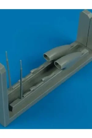 Lage Kosten Focke Wulf Ta 154 air intakes & pitot tube (toebehoren voor modelbouwsets van Hasegawa)