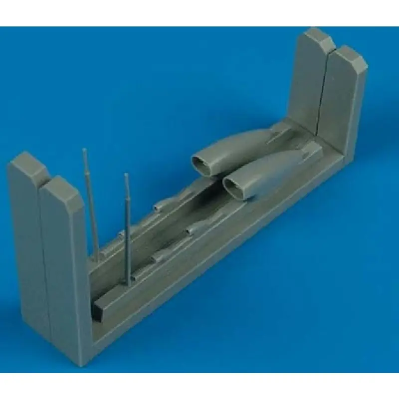 Lage Kosten Focke Wulf Ta 154 air intakes & pitot tube (toebehoren voor modelbouwsets van Hasegawa)