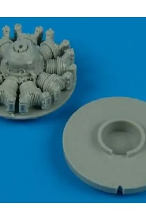 Douglas SBD Dauntless engine (toebehoren voor modelbouwsets van Hasegawa) Motor Gratis Retour