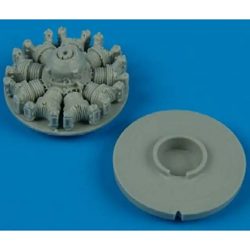 Douglas SBD Dauntless engine (toebehoren voor modelbouwsets van Hasegawa) Motor Gratis Retour