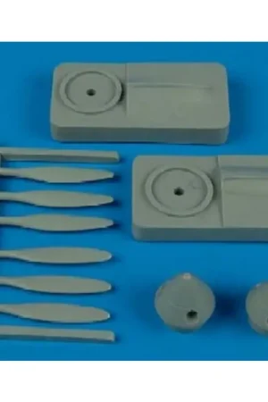 Lockheed P-38J Lightning propellers (toebehoren voor modelbouwsets van Academy) Gratis Retour