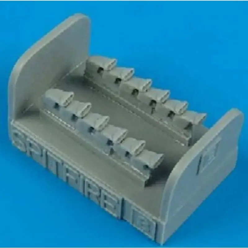 Snelle Levering Supermarine Spitfire Mk.IX exhausts - fishtall (toebehoren voor modelbouwsets van Hasegawa)