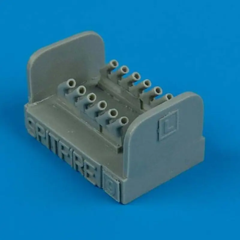 Laatste Versie Supermarine Spitfire Mk.IX exhausts - round (toebehoren voor modelbouwsets van Hasegawa)