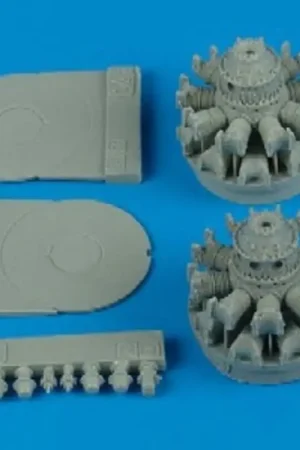Grumman F7F Tigercat engines (toebehoren voor modelbouwsets van Italeri) Motor Snelle Levering