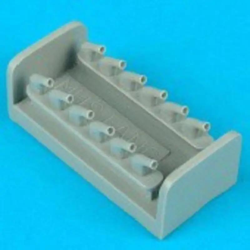 North American P-51D Mustang exhaust type B (toebehoren voor modelbouwsets van Tamiya) Snelle Levering