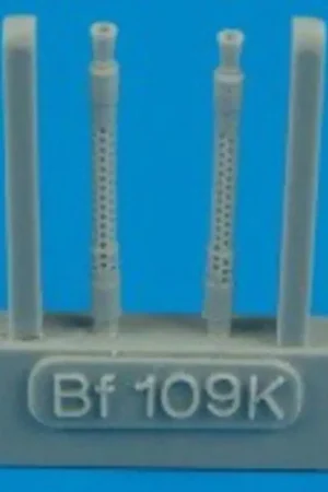 Goedkoop Messerschmitt Bf 109K gun barrels (toebehoren voor modelbouwsets van Hasegawa and Revell)