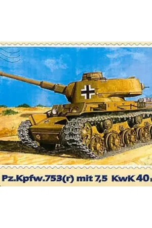 Pz.Kpfw.753 with 75 KwK L/40 Schaalmodel Seizoensaanbieding