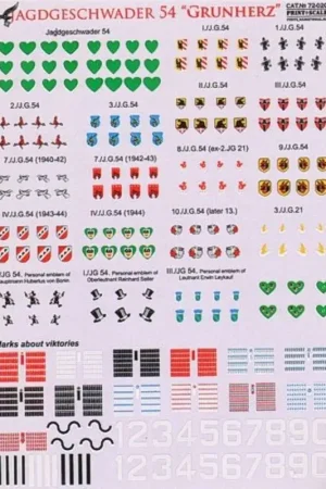 Sticker Jagdgeschwader 54 Grunherz Decal Beste Prijs