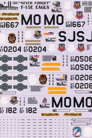 Sticker McDonnell Douglas F-15/McDonnell Douglas F-15E Strike Eagle Part 2 Decal Express Levering
