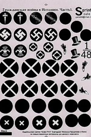 Sticker Civil war in Spain. Franco Decal Actieprijs