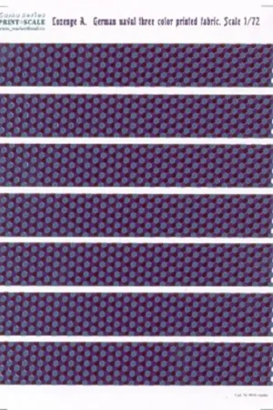 Sticker Lozenge pattern A. German naval three color printed fabric Decal Shop Nu