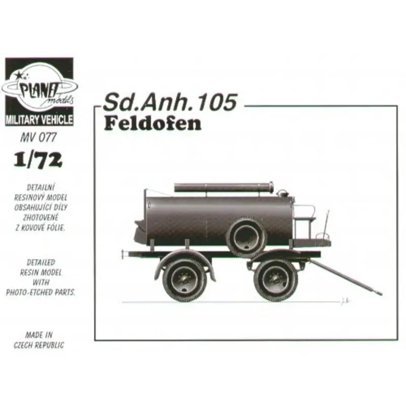 Sd.Anh.105 Feldofen Schaalmodel Rechtstreeks Van De Fabrikant