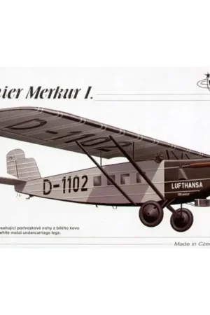 Gereduceerde Prijs Dornier Merkur. Full resin kit of a all-metal passenger aircraft from 1930s. The kit contains strengthened undercarriage legs an