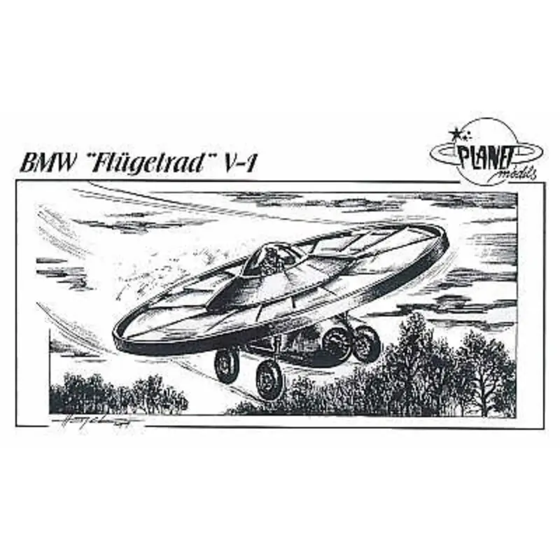 Uitverkoop BMW Flugelrad I prototype V-1 with etched intakes blades et Schaalmodel