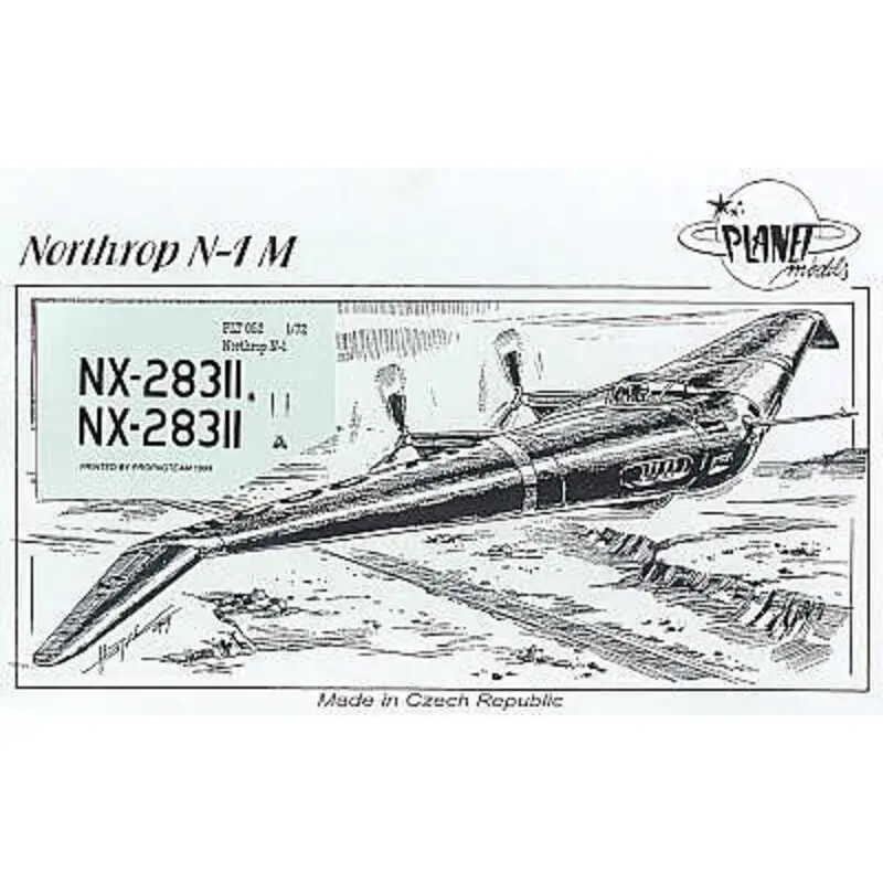 Op = Op Northrop N1M flying wing with decals Schaalmodel