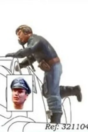 Goedkoop WWII German pilot boarding aircraft Figuren