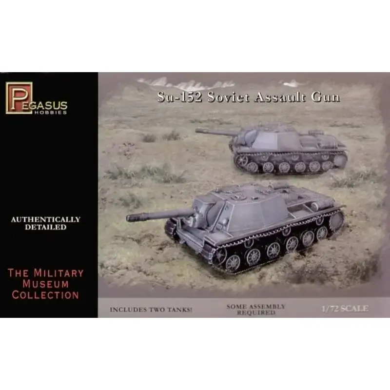 SU-152 Soviet Assault Gun (2 per box) Schaalmodel Snelle Levering