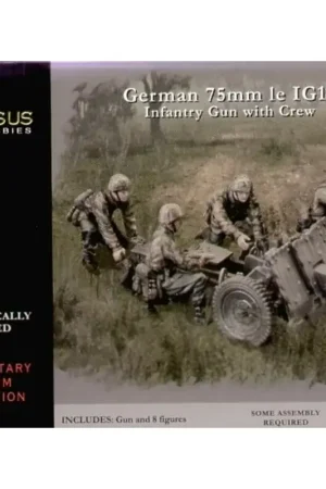 Goedkoop German 75mm IG18 Infantry gun and crew Schaalmodel
